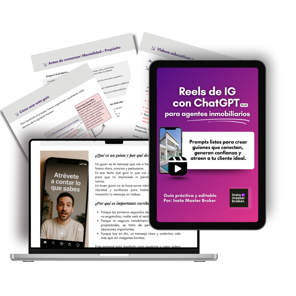 Guía para crear Reels con ChatGPT – Especial para agentes inmobiliarios